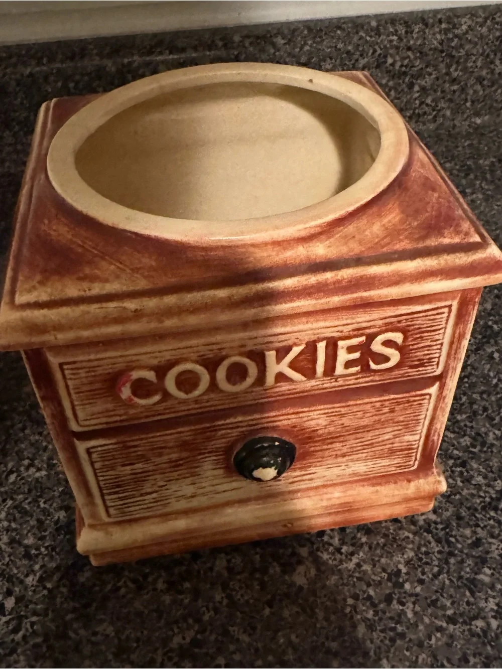 VTG McCoy Pottery Coffee Grinder Cookie Jar